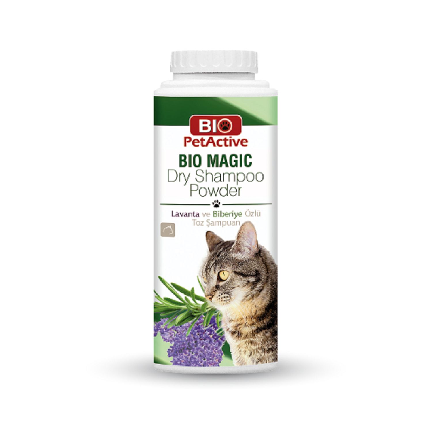 Bio Pet Active Powder Shampoo with Lavender and Rosemary for Cats - 150g