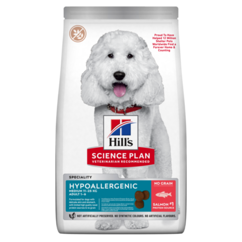 Hill's Science Plan Hypoallergenic Medium Breed Adult Dry Dog Food with Salmon