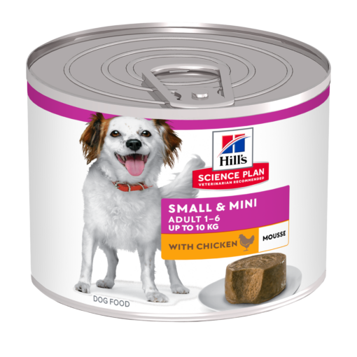 Hill’s Science Plan Small & Mini Adult Wet Dog Food Mousse with Chicken (12x200g)