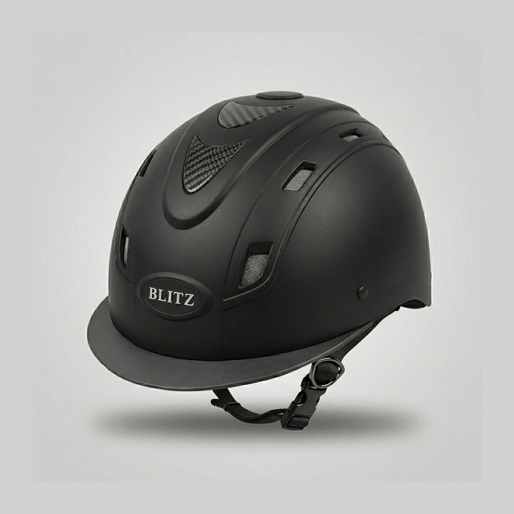 Blitz Carbon Helmet β Lightweight Ventilated Horse Riding Helmet