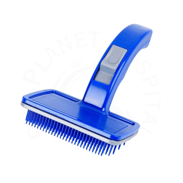 Blue Button Brush – Easy & Gentle Pet Grooming Tool