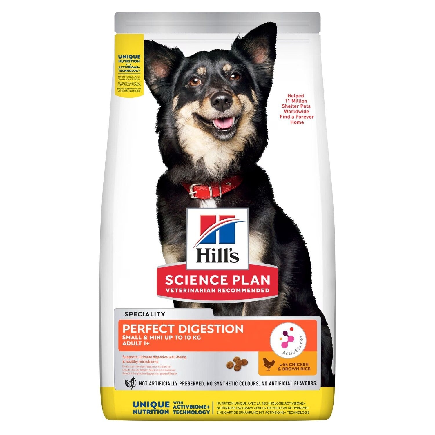 Hill's Science Plan Perfect Digestion Small & Mini Adult 1+ Dog Food with Chicken & Brown Rice (1.5kg)
