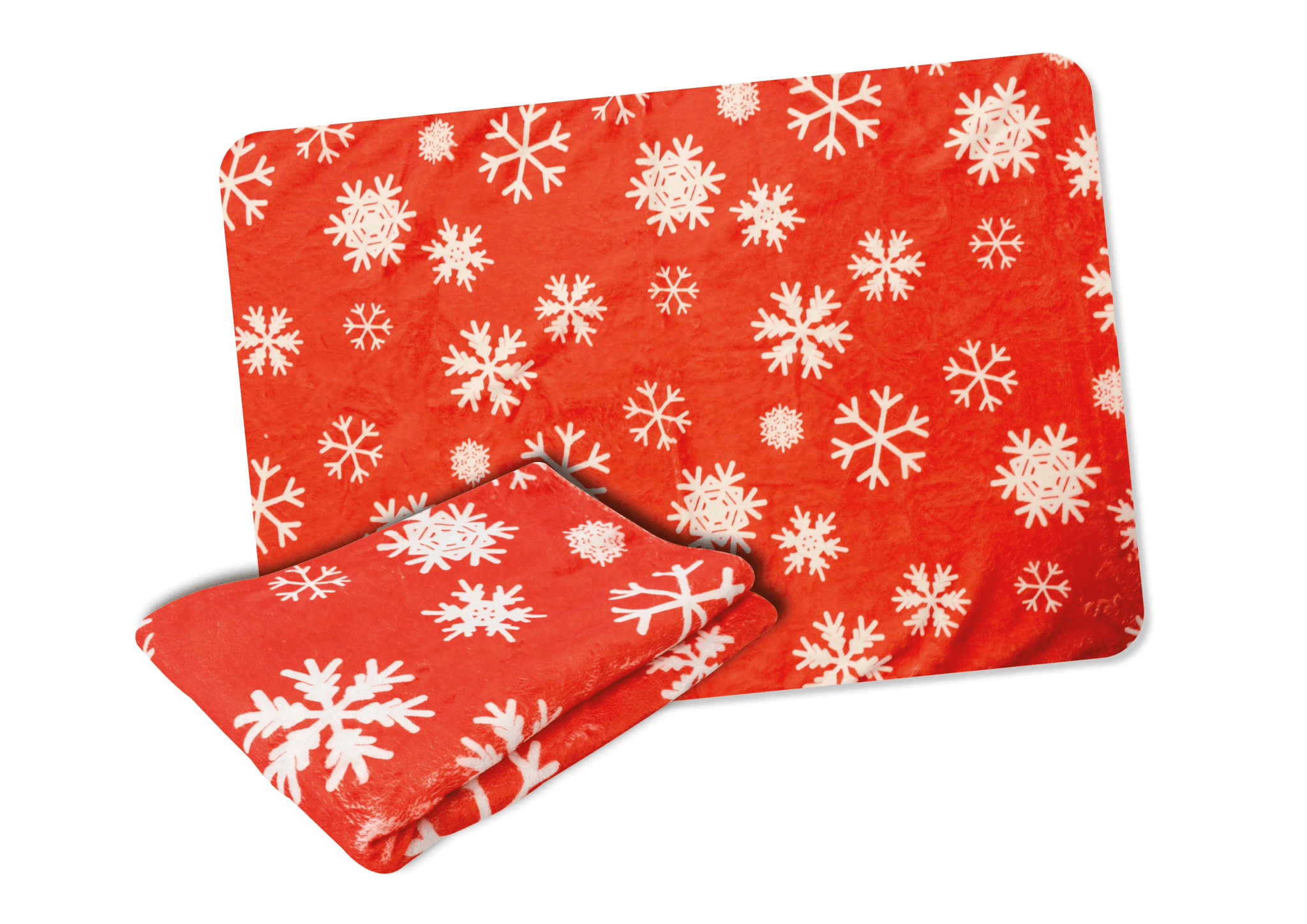 BOBBY Christmas Blanket Red Snow - 100x70 CM