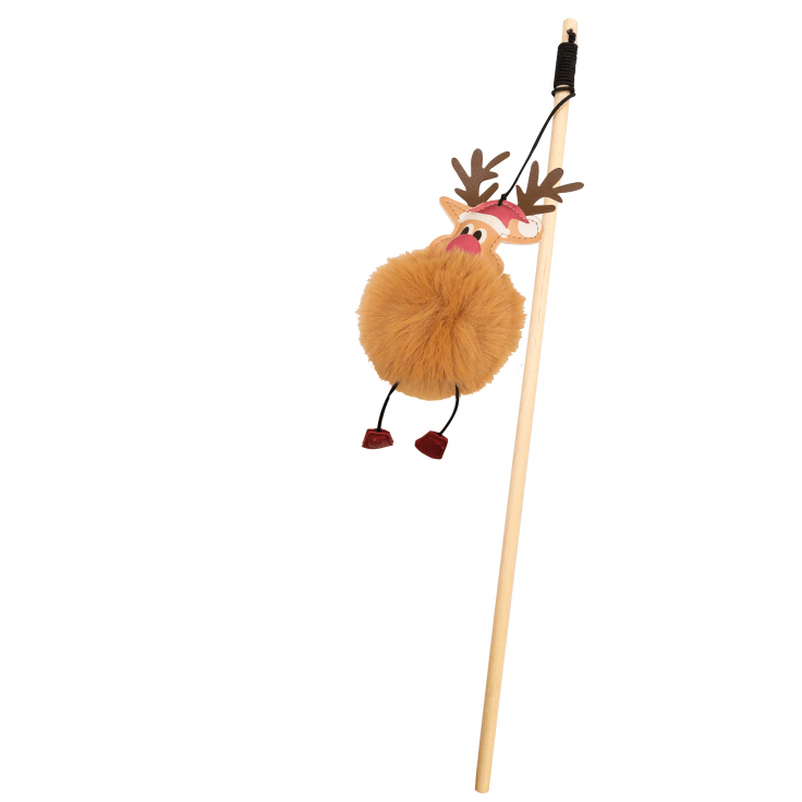 BOBBY Christmas Cat Stick Fluffy Deer-40 CM