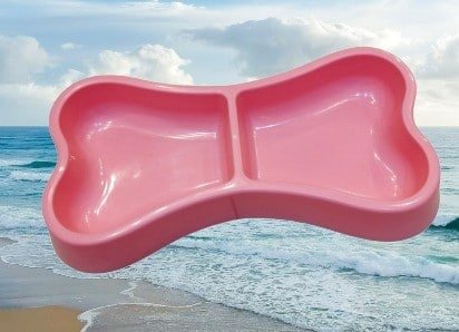 Double Bowl Cats -Dogs Bone Shape
