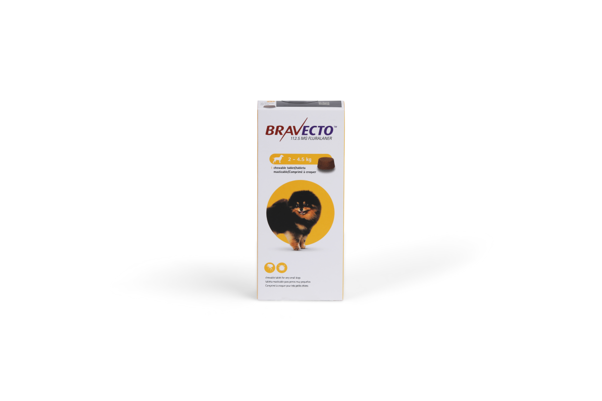 Bravecto 112.5 mg Chewable Tablets for Very Small Dogs