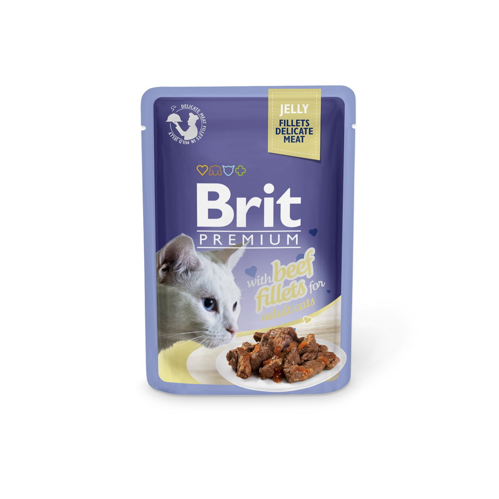 Brit Cat Jelly Beef Fillets