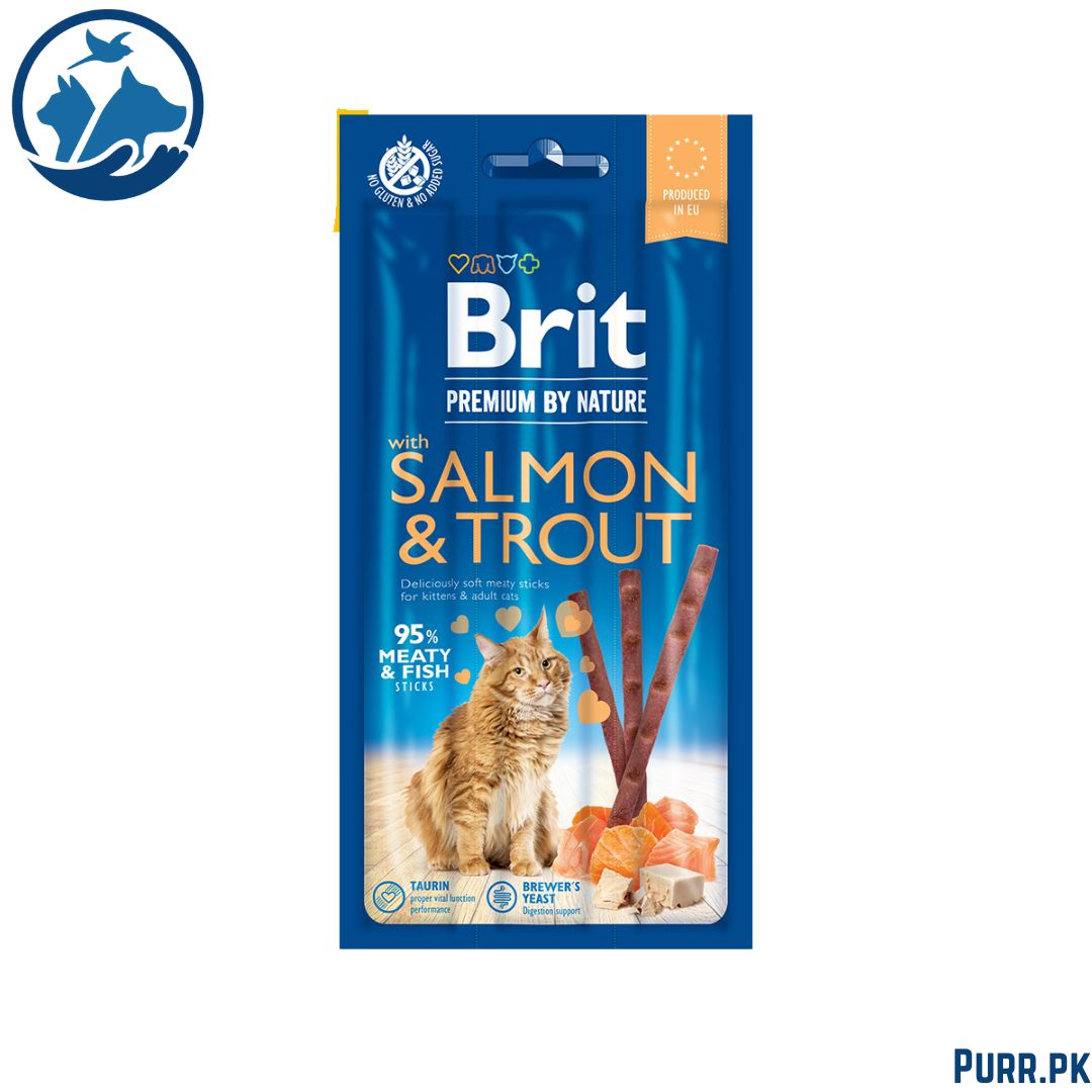Brit Premium by Nature Cat Sticks with Salmon &amp; Trout