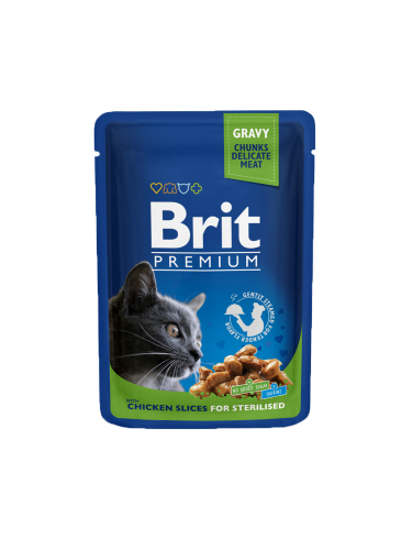 Brit Premium By Nature Gravy Chunks Sterilised Jelly Cat Food-Chicken (100g)