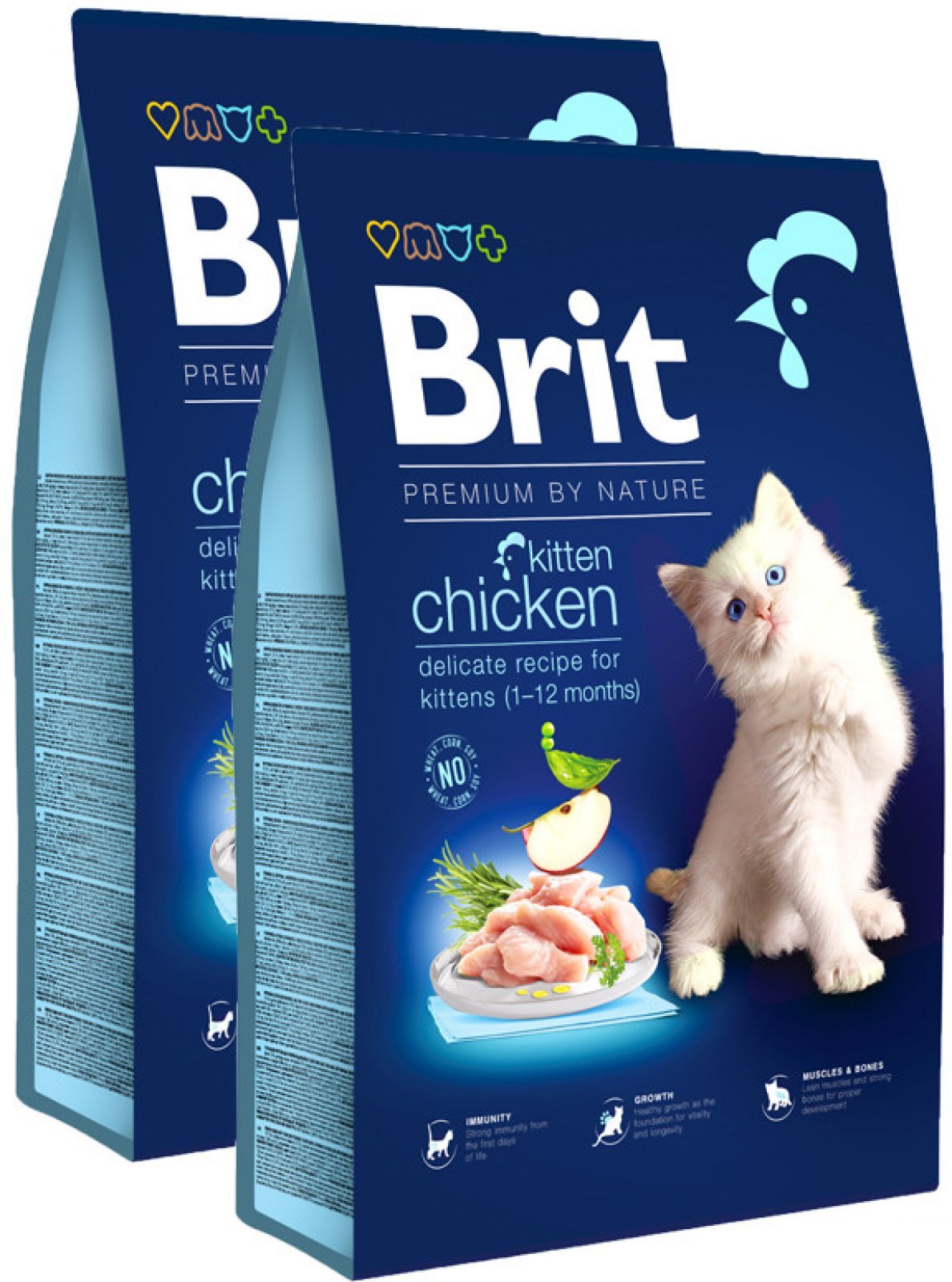 Brit Premium by Nature Kitten Food in Chicken Flavor 800gm