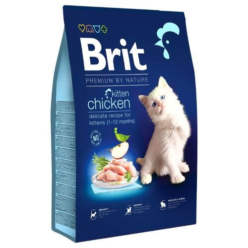 Brit Premium By Nature Kitten Dry Cat Food-Chicken (1.5kg)