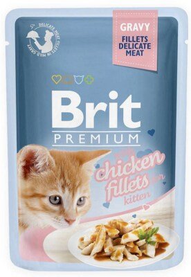 Brit Premium By Nature Kitten Jelly Food-Chicken Fillets (85g)