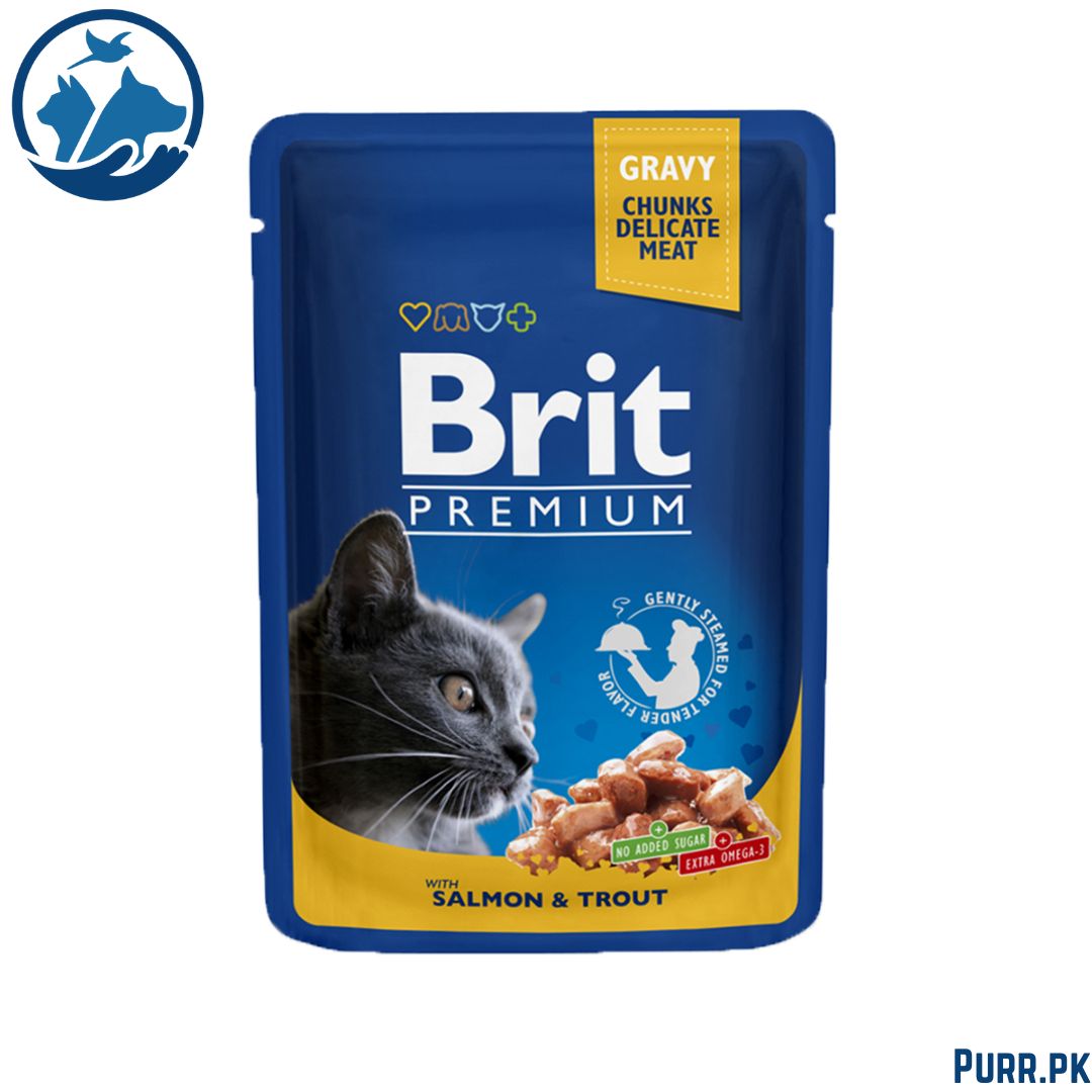 Brit Premium Cat Pouch with Salmon &amp; Trout
