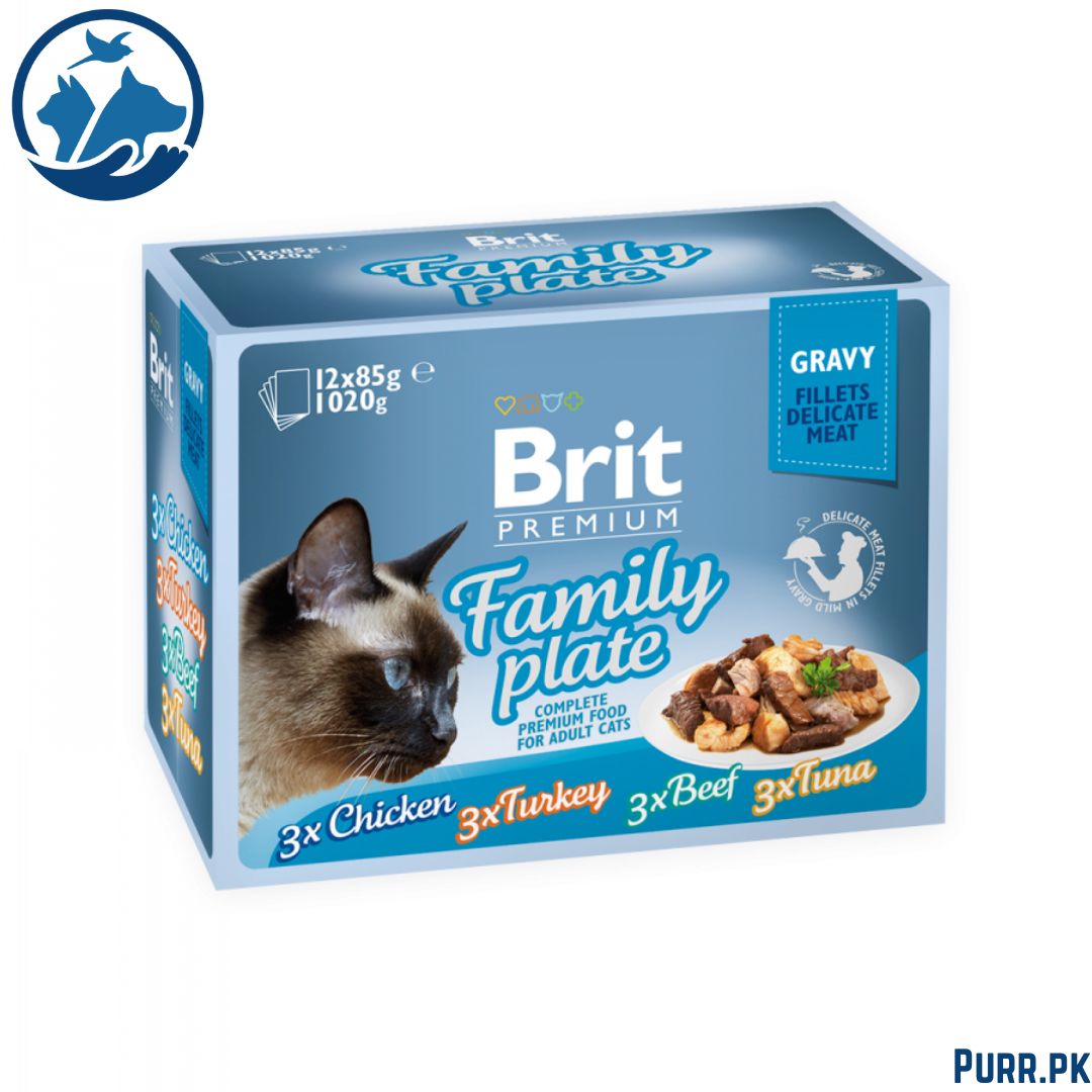 Brit Premium Cat Pouches Family Plate Gravy
