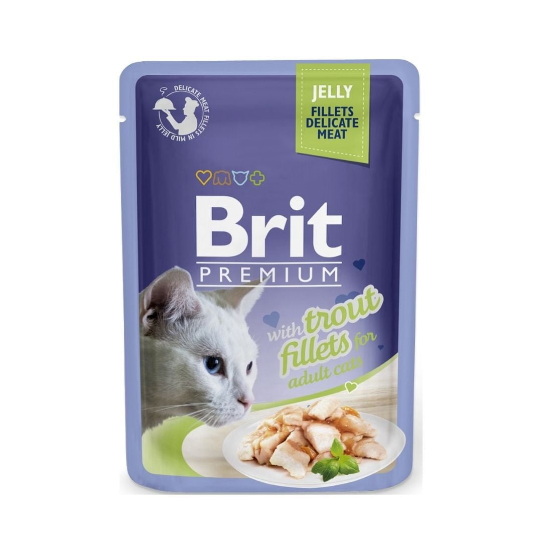 Brit Premium Cat Jelly Trout Fillets