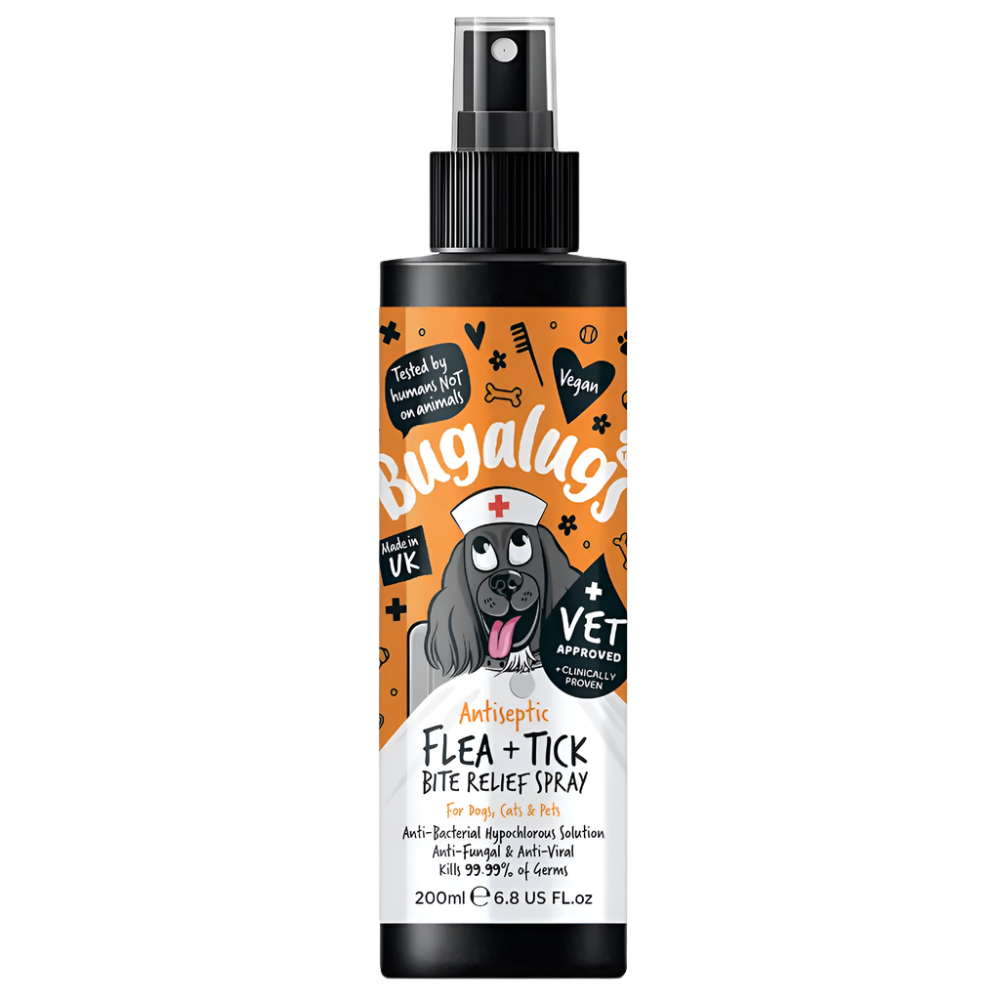 Bugalugs Antiseptic Flea & Tick Bite Relief Spray - 200ml