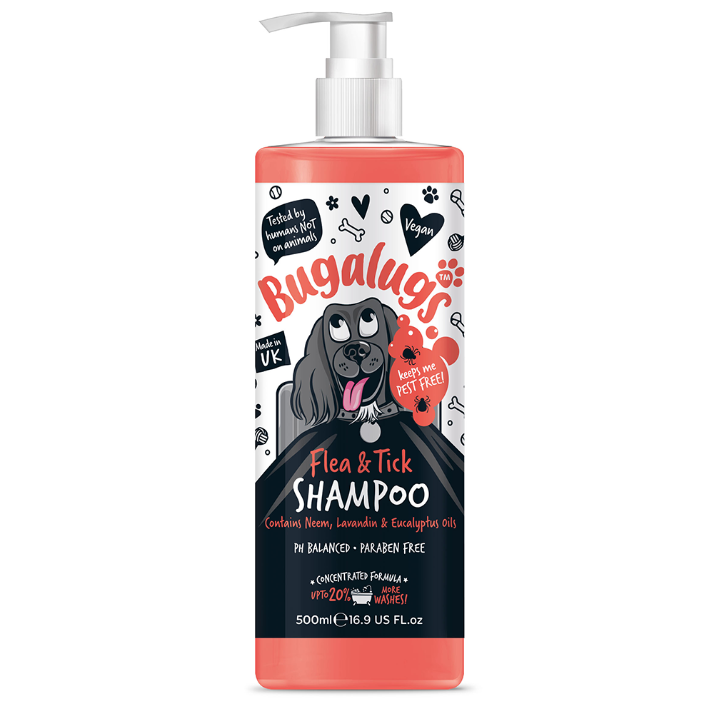 BUGALUGS Flea & Tick Dog Shampoo (500ml)