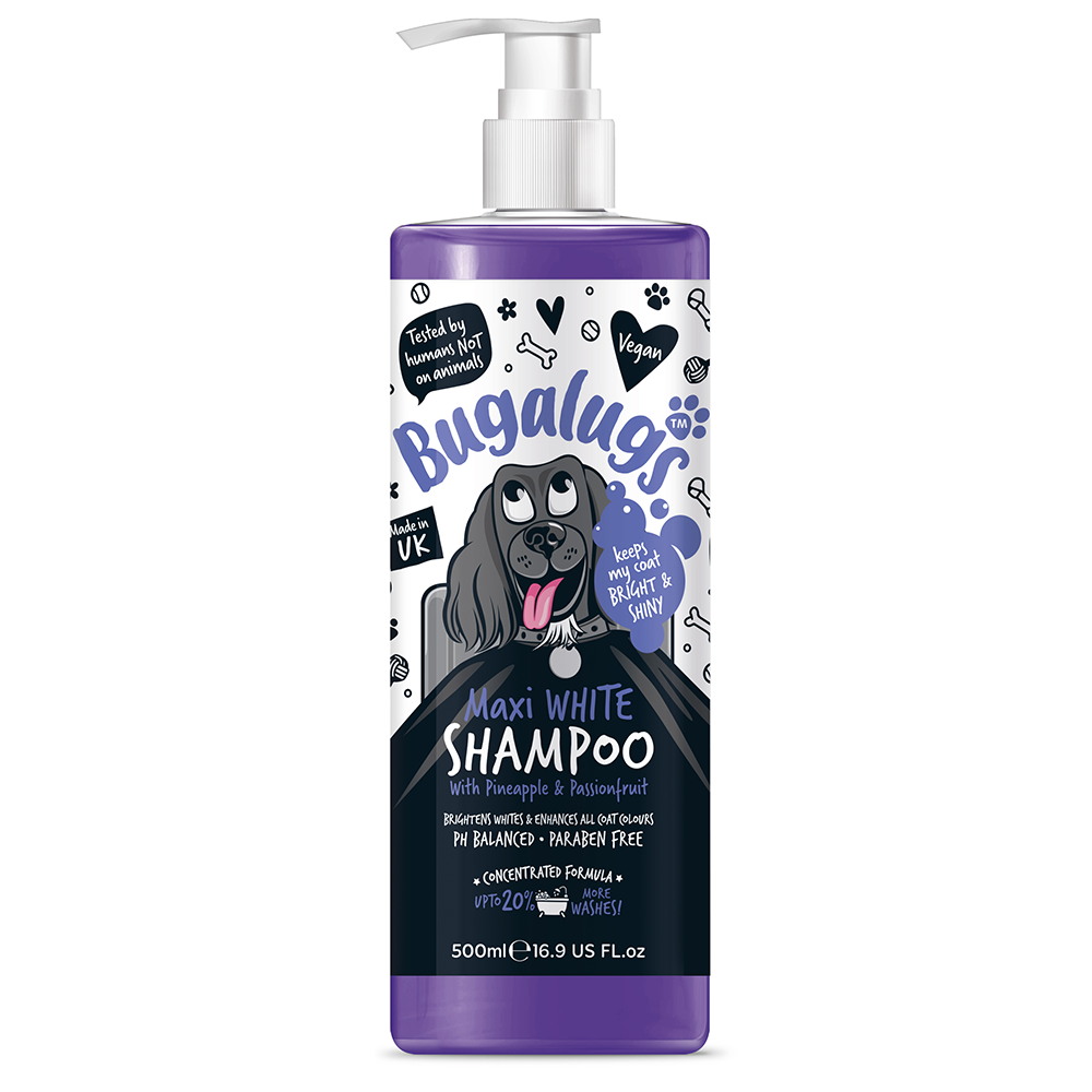 BUGALUGS Maxi White Dog Shampoo (500ml)