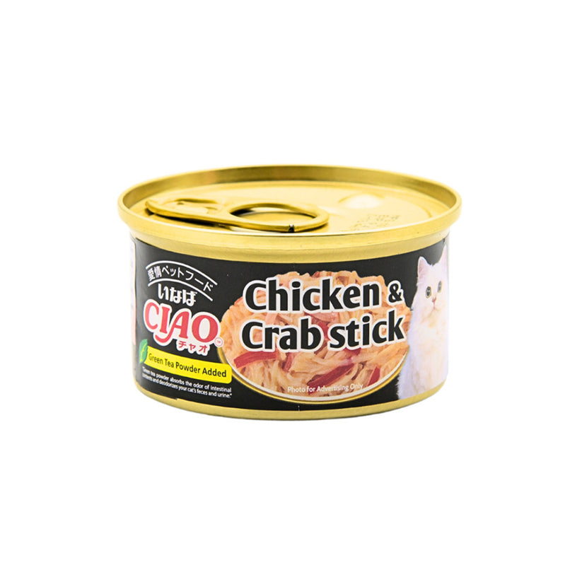 Inaba CIAO Chicken Fillet and Crab Stick in Jelly - 85g