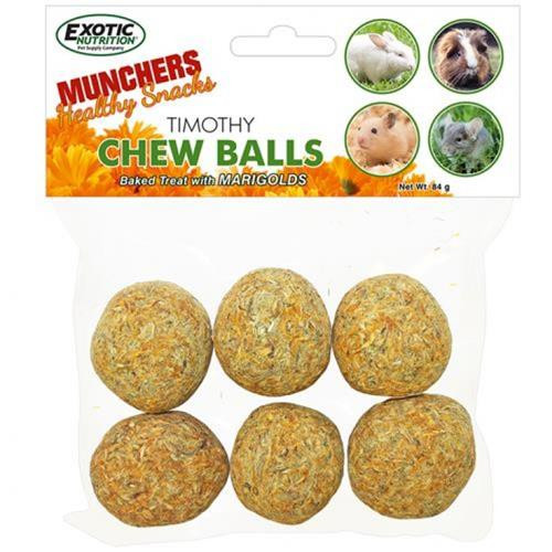 MUNCHERS MARIGOLD & TIMOTHY CHEW BALLS - 6 PCS