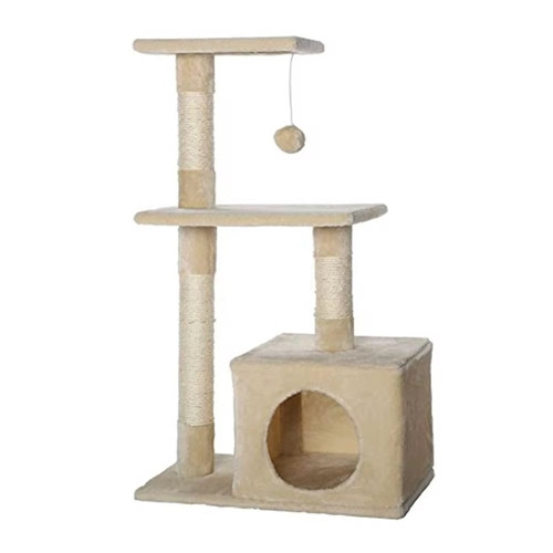 Saas Cat Tree Medium Beige (M 50x30x84 CM)
