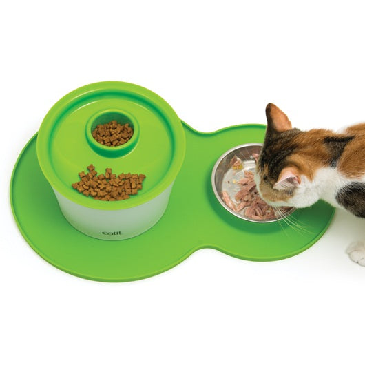 Cat It Peanut Placemat Green - Medium