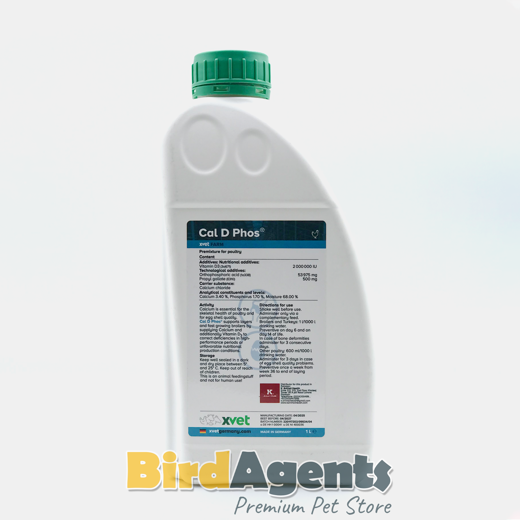 Cal D Phos – Calcium & Vitamin D₃ Supplement for Birds