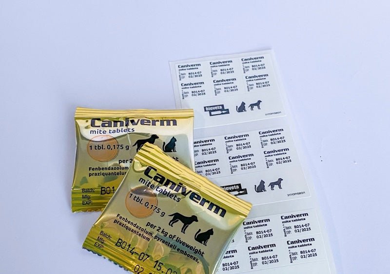Caniverm mite Dewormer 0.175 g for cats and dogs 1 tablet
