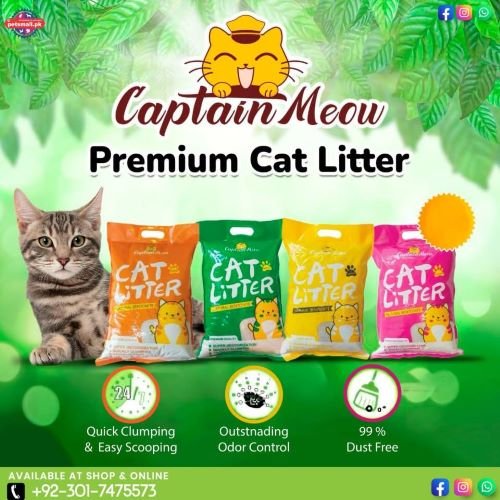 Captain Meow Premium Bentonite Cat Litter (10L)