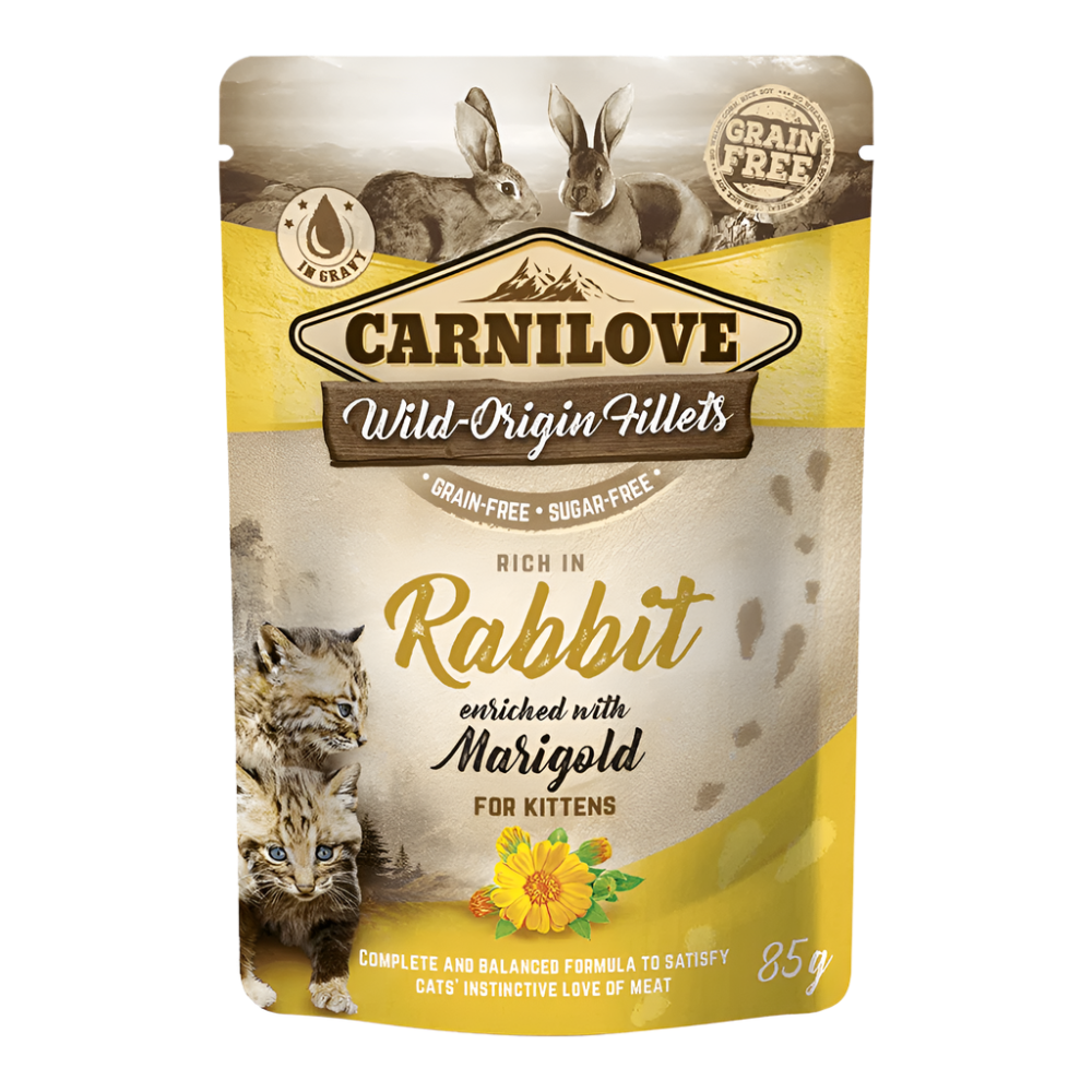 Carnilove Rabbit Enriched With Marigold For Kittens - 6x85g