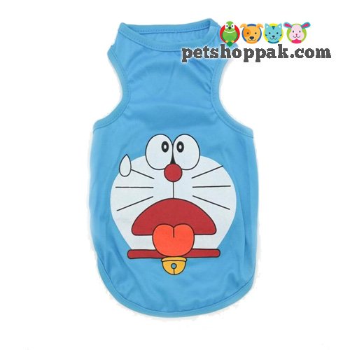 Blue Doremon Shirt for Pets