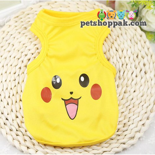 Yellow Pikachu Shirt for Pets