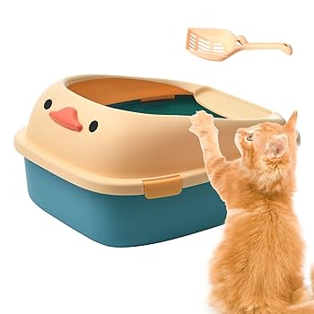 Cat Face Litter Tray with Lid