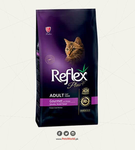 Reflex Plus Adult Cat Food Gourmet with Chicken 1.5 Kg