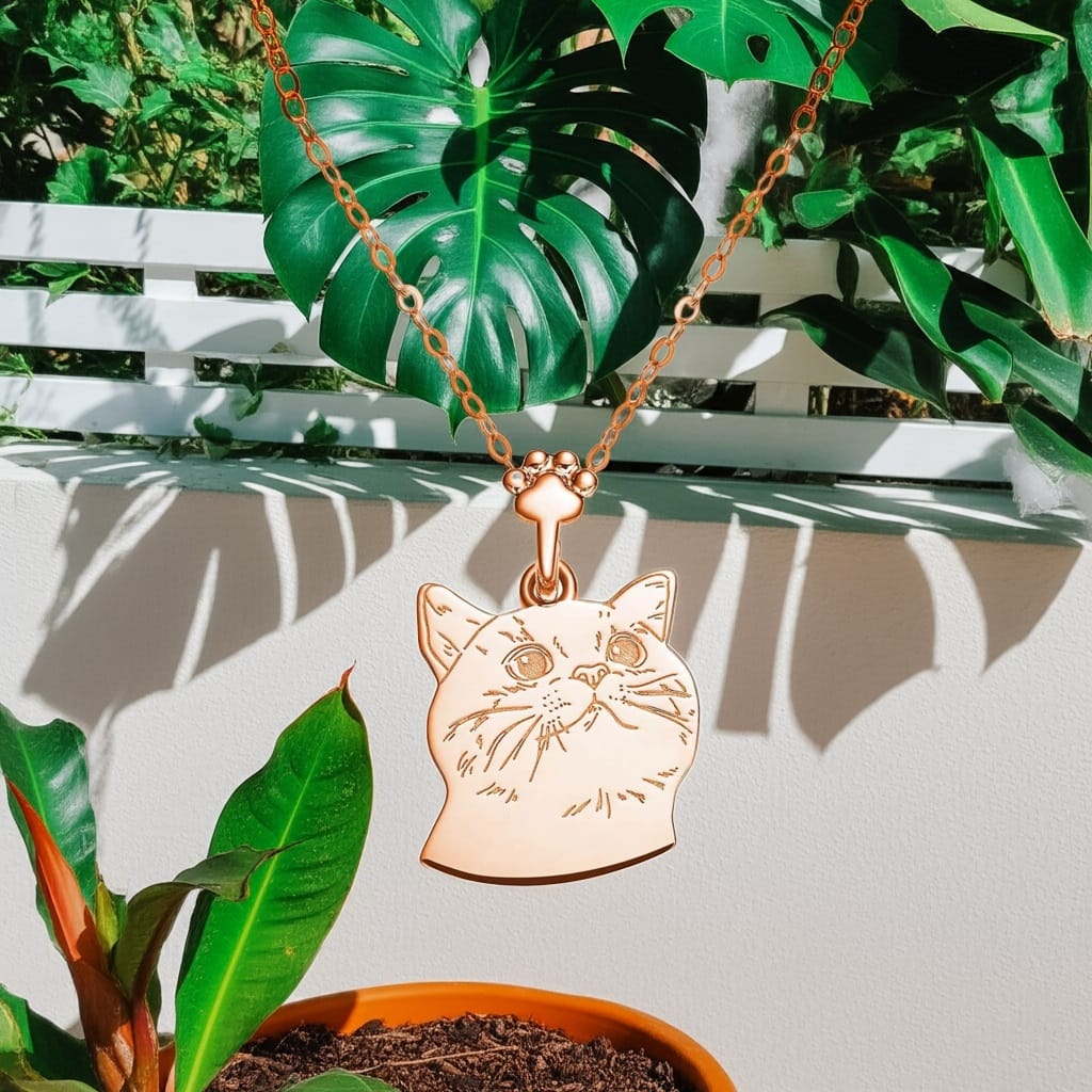 Elegant Cat Pendant