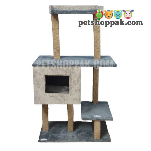 House with Step and Top Bed Scratching Post