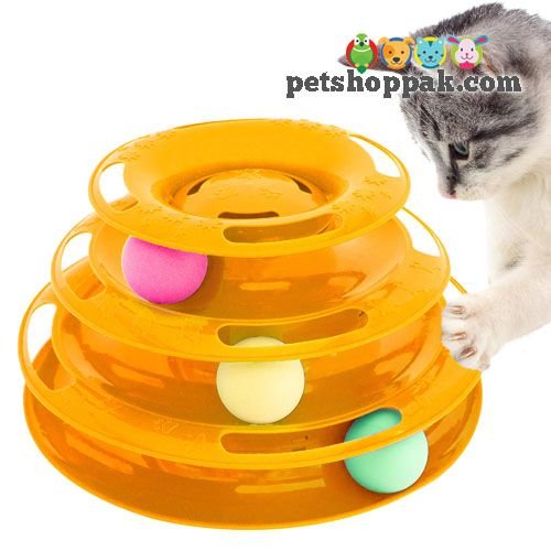 Cat Playing Tower Balls toy