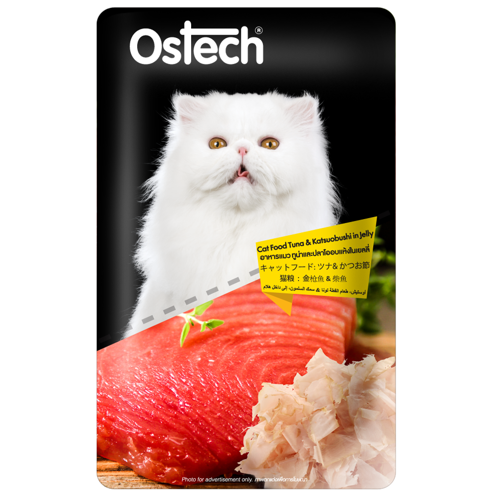 Ostech Cat Food-Tuna & Katsuobushi in Jelly (80 g)