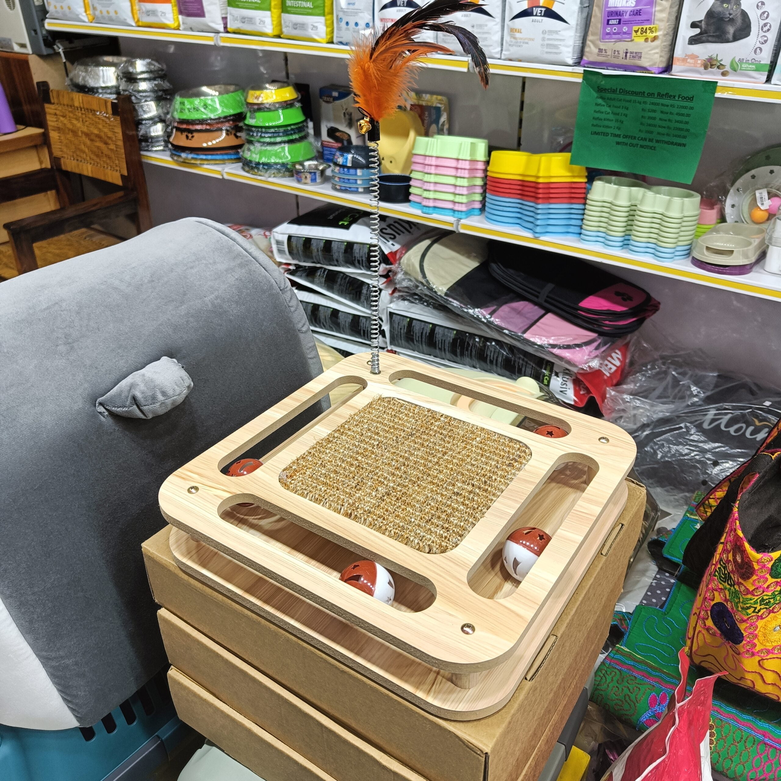 Cat Wooden Scratcher