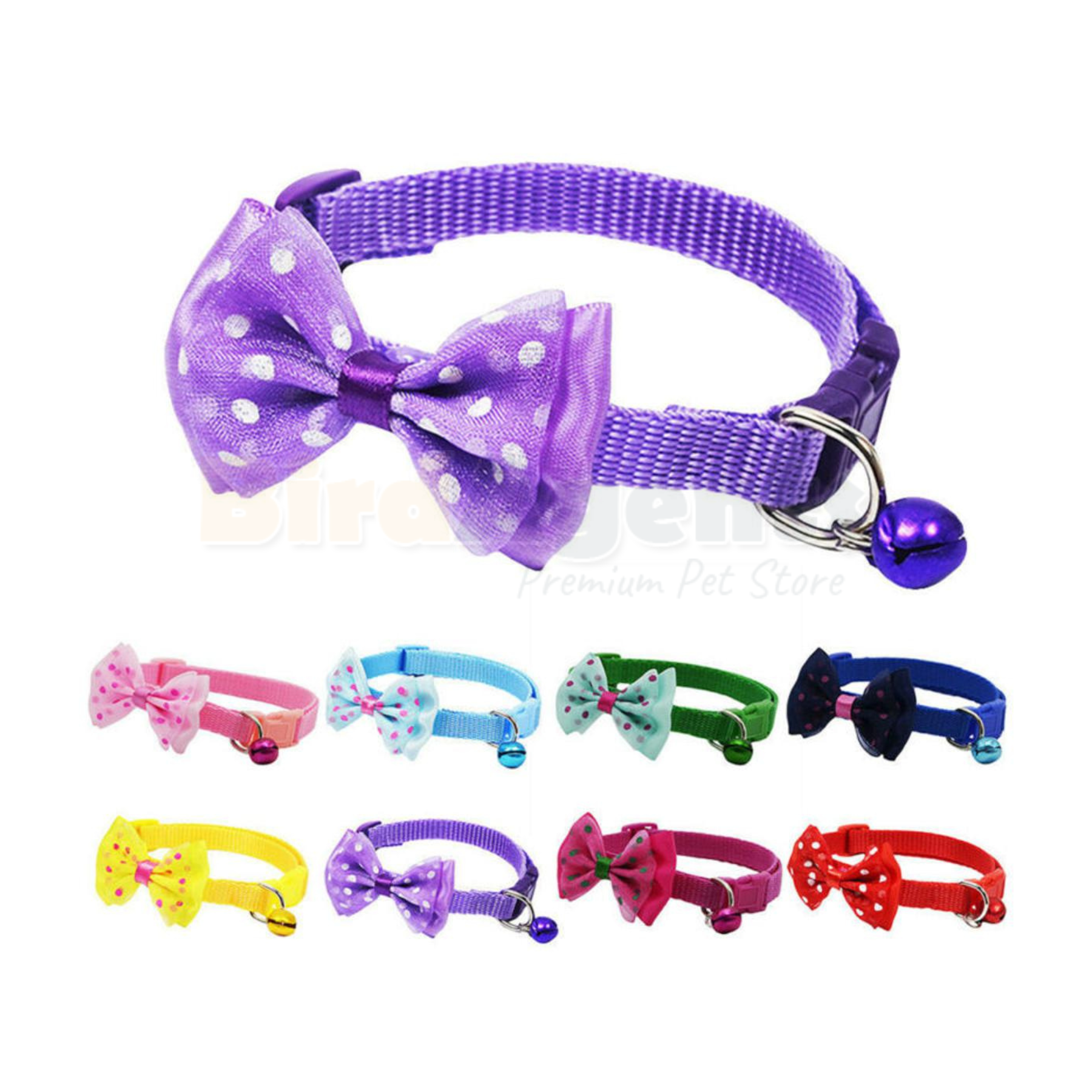 Cat Collar with Store Bow and Bell