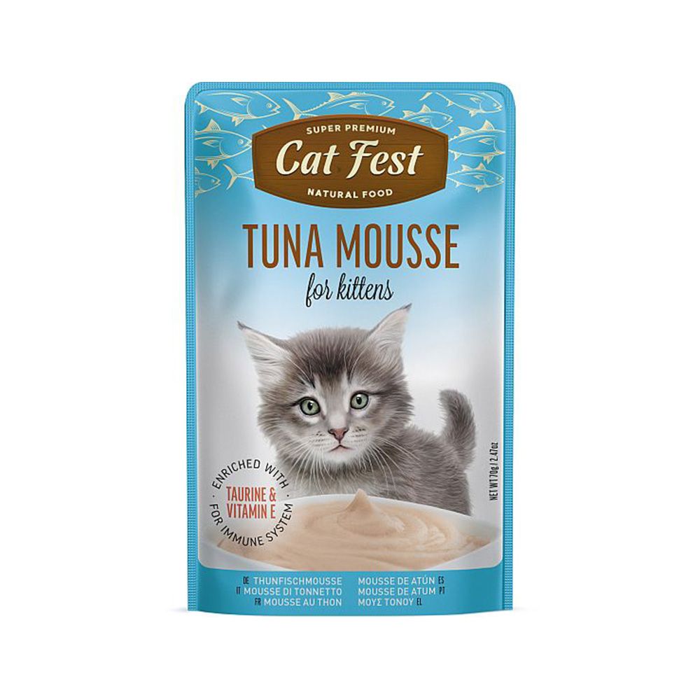 Cat Fest Tuna Mousse Kitten Food Pouch - 70 g