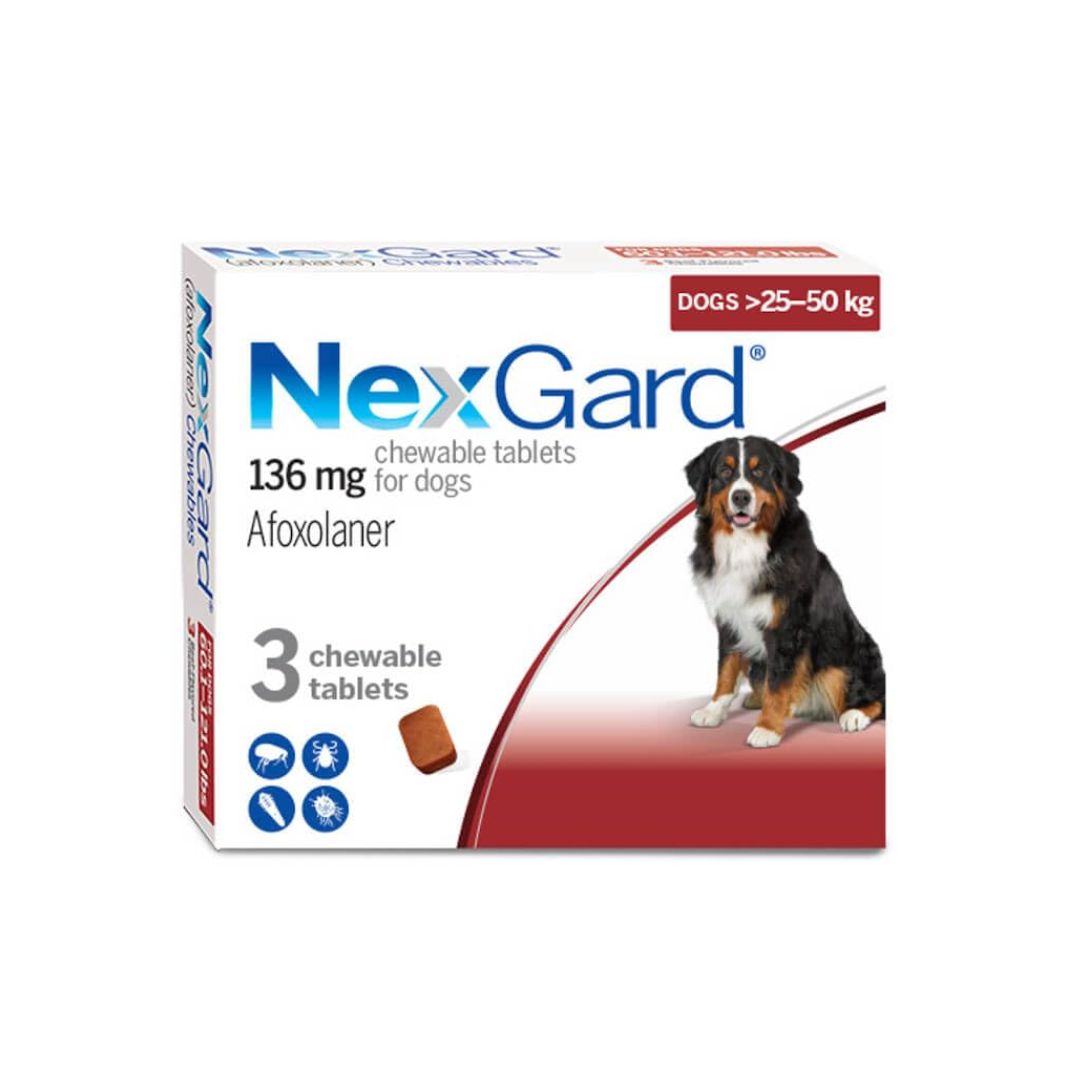 Nexgard Chewable Tablets for Dogs 136mg (1 Tablet)