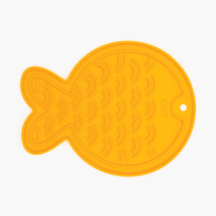 Catit Creamy Fish-Shaped Silicon Feeding Mat