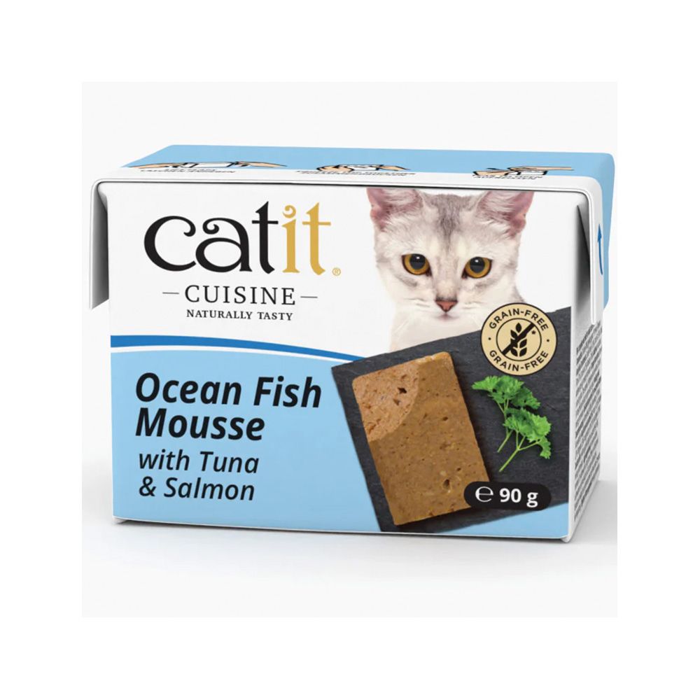 Catit Cuisine Ocean Fish with Tuna and Salmon Mousse Wet Cat Food - 95 g