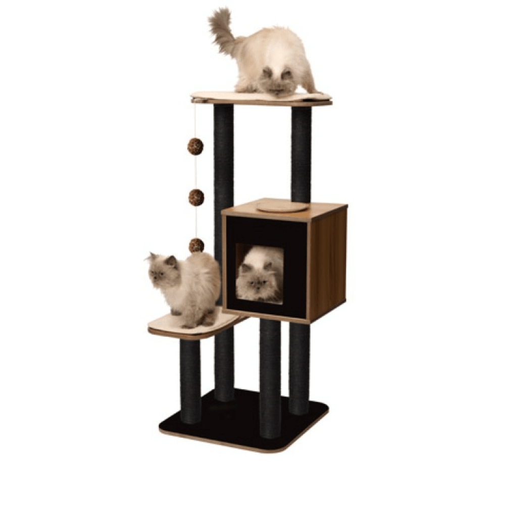 CATIT Vesper Cat Tree V- High Base Black
