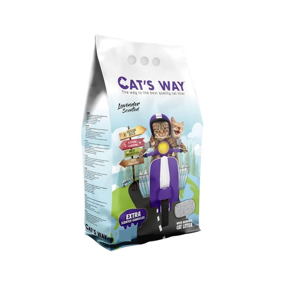 Cat's Way White Compact Lavender Scented Cat Litter