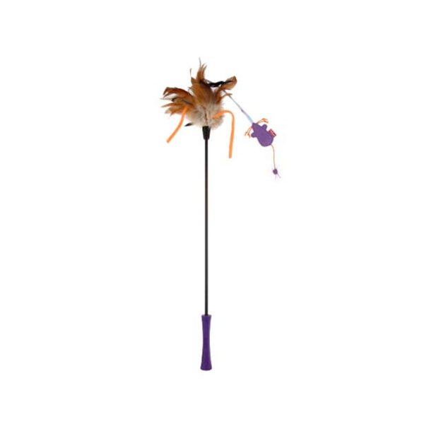 Catwand Feather Teaser W/ Natural Feather & Tpr Handle