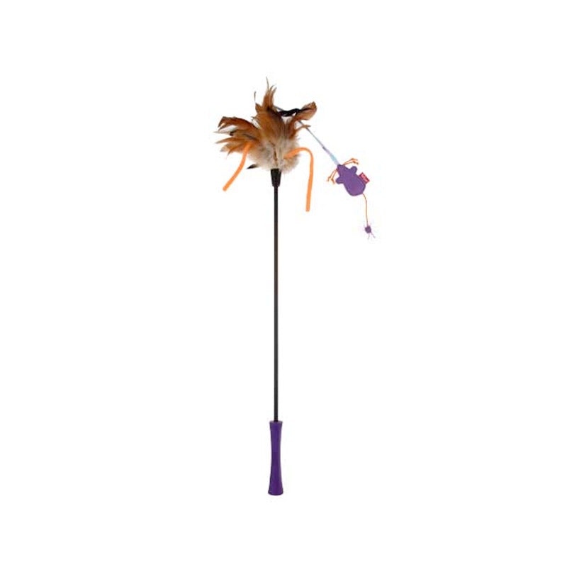Catwand Feather Teaser w/ Natural Feather &amp; TPR Handle