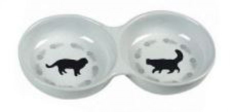 CAT DISH DOUBLE 24CM