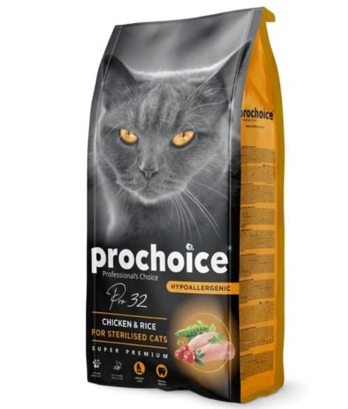 Prochoice Sterlised Adult Dry Cat Food-Chicken And Rice